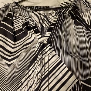 Kasper shirt 1w black and white